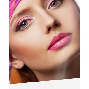 POP Display Graphic: Pink Lips and Eyes