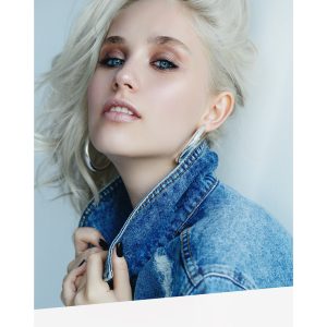 POP Display Graphic: Blond Hair + Jean Jacket