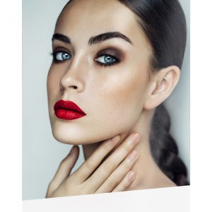 POP Display Graphic: Red Lip + Smokey Eye