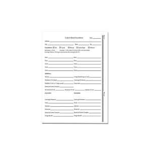 Foundation Client Record Cards (50 Sheets Per Pad)