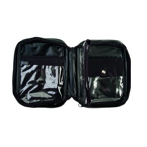 Black Vinyl Bag 5 X7 Book style with Zipper