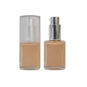 Bottle, Clear Glass with Silver Pump 1 oz