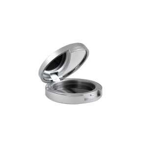 Silver Round Blush Compact