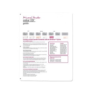 Slide Chart for Mineral Powder
